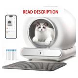 SELF CLEANING CAT LITTER BOX, ULTRA-SAFE PROTECTIO