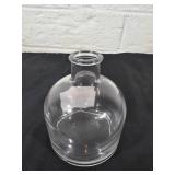 Case of Round Clear Glass Bottles