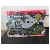 Army Toy Play Set with Helicopter and Jeep