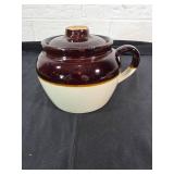 Glazed Pottery Jar with Lid