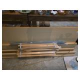 King Size Wooden Bed Frame with Metal Supports