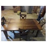 Wooden Table With 4 Chairs