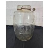 Glass Barrel Jar