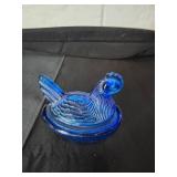 Glass Hen on Nest
