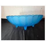 Frosted Bowl with Scalloped Edge