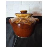 Glazed Pottery Jar with Lid