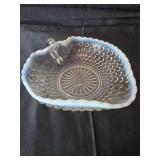 Glass Hobnail Dish