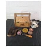 Kiwi Shoe Groomer Kit with Wooden Box