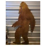 Metal Yeti Silhouette Sculpture