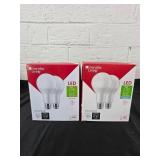 Two 2-Packs of 12.2 Watt LED Light Bulbs