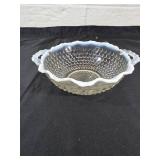 Opalescent Glass Bowl with Handles