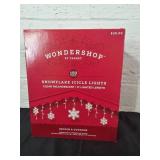 Wondershop Snowflake Icicle Lights, 9 ft
