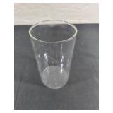 Case of 10 Clear Glass Cylindrical Vases