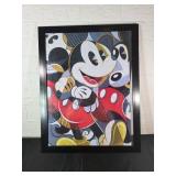 Framed Mickey Mouse Puzzle in Black Frame