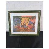 Framed Disney Aulani Artwork with Signature