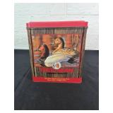 Red Man Tobacco Collectors Tin with Canvasback Des