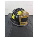 Black Firefighter Helmet With Front Shield