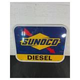 Sunoco Diesel Sign with Reflective Surface