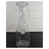 Clear Glass Carafe with Rounded Spout