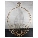 Large Wrought Iron Hanging Basket