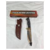 Pakkawood Hunter Knife with Sheath