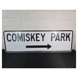 Comiskey Park Porcelain Sign with Arrow