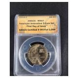 2019 P American Innovation $1 Coin, ANACS MS67