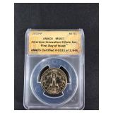 2019-P American Innovation Dollar, ANACS MS67