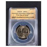 2019-P American Innovation Dollar Coin, ANACS MS67