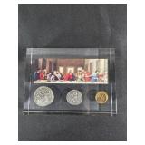 The Last Supper Coin Set in Acrylic Display