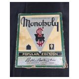 1950s Monopoly Board Game, Popular Edition