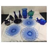 Blue Glass Decorative Items