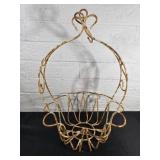 Medium Sized Wrought Iron Hanging Basket