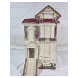 Victorian House Ceramic Cookie Jar