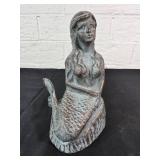 Cast Iron Mermaid Figurine