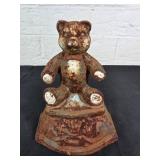 Cast Iron Bear Doorstop