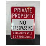 Private Property Metal Sign
