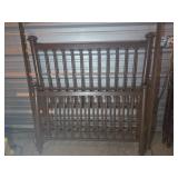 Metal Full-Size Bed Frame with Rails