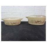 Pyrex Sandalwood Cinderella Casserole Dishes