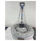 Gray Pet Bed and Pooper Scooper Set
