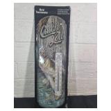 Bass Fishing Metal Wall Thermometer