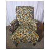 Upholstered Floral Rocking Chair