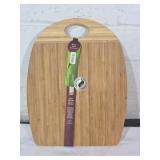 Oval-Shaped Bamboo Cutting Board