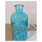 Case of Twelve Blue Glass Bottles