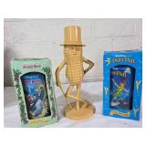 Disney Collector Cups and Mr. Peanut Coin Bank