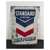 Standard Station Oil Metal Sign