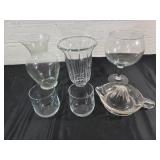 6 Glassware Pieces, Various Types