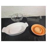 Kitchenware Including Lead Crystal and Pyrex
