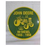 John Deere 80 Diesel 1955-1956 Metal Sign