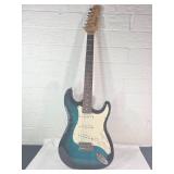 Mahar Electric Guitar in Blue Sunburst Finish